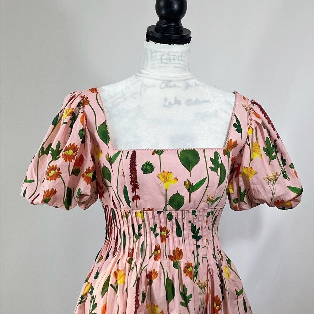 Agua by Agua Bendita Carmelo Floral Cotton Minidress size M - Picture 10 of 12